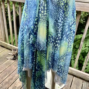 Asymmetrical Leopard Beach Skirt